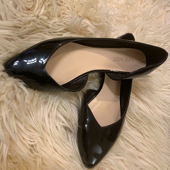 Nine West Shoes - NINE WEST Glossy Black Sexy Loafer- Size 7.5